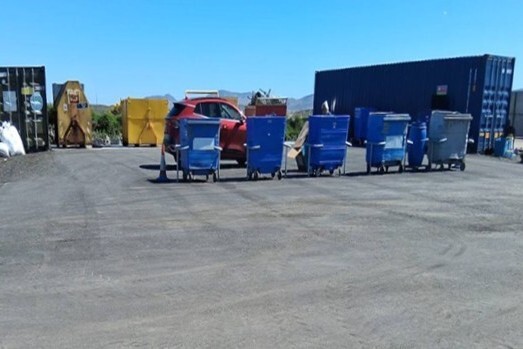 New surfacing, containers and improved site layout at one of the council’s upgraded island recycling centres. New surfacing, containers and improved site layout at one of the council’s upgraded island recycling centres.