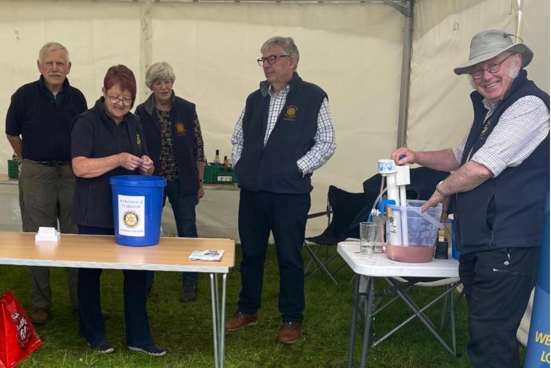 Rotary members manned the bottle stall which is always well populated on the day.
