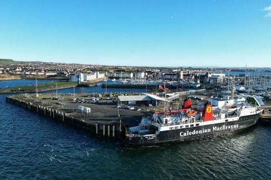 Arran for Ardrossan Harbour restart campaign