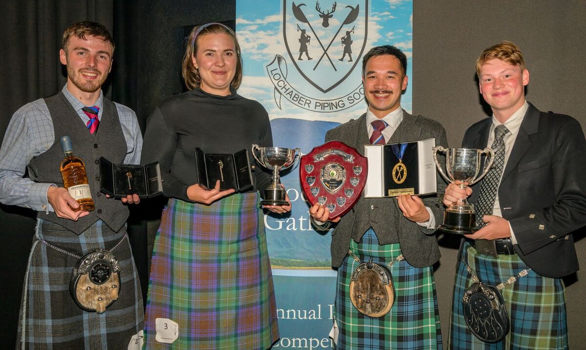 WEB NO F36 Lochaber Gathering Piping Competition 26 Senior Section winners PH