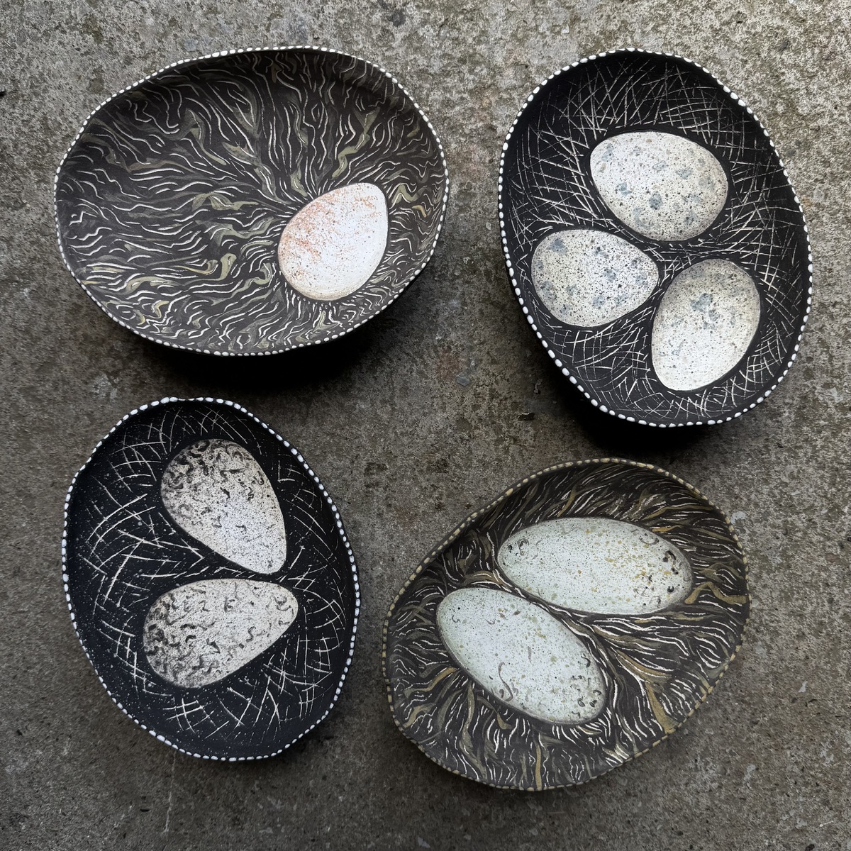no t37 Helen Mortley Lunga Egg Bowls no t37 Helen Mortley Lunga Egg Bowls