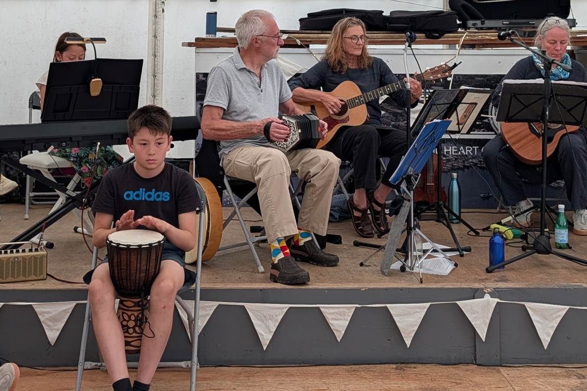 The Fyne Thyme Ceilidh Band proved some of the tunes to dance to. Photograph: F&eacute;is an Tairbeirt