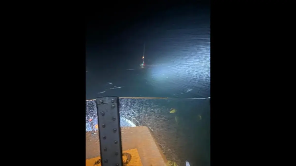 Red Bay RNLIs all weather lifeboat at the scene photo courtesy of RNLI Red Bay Red Bay RNLIs all weather lifeboat at the scene photo courtesy of RNLI Red Bay