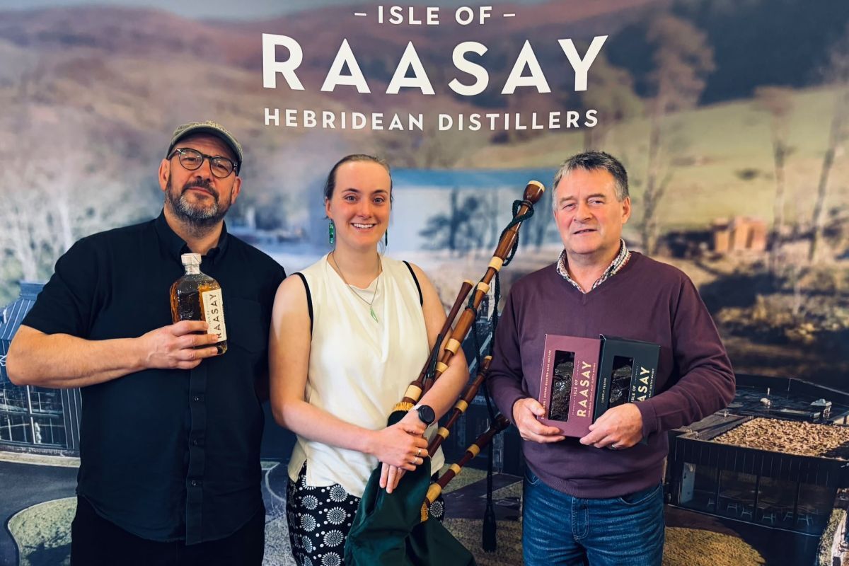 Pipers step in time at the Raasay Restoration competition