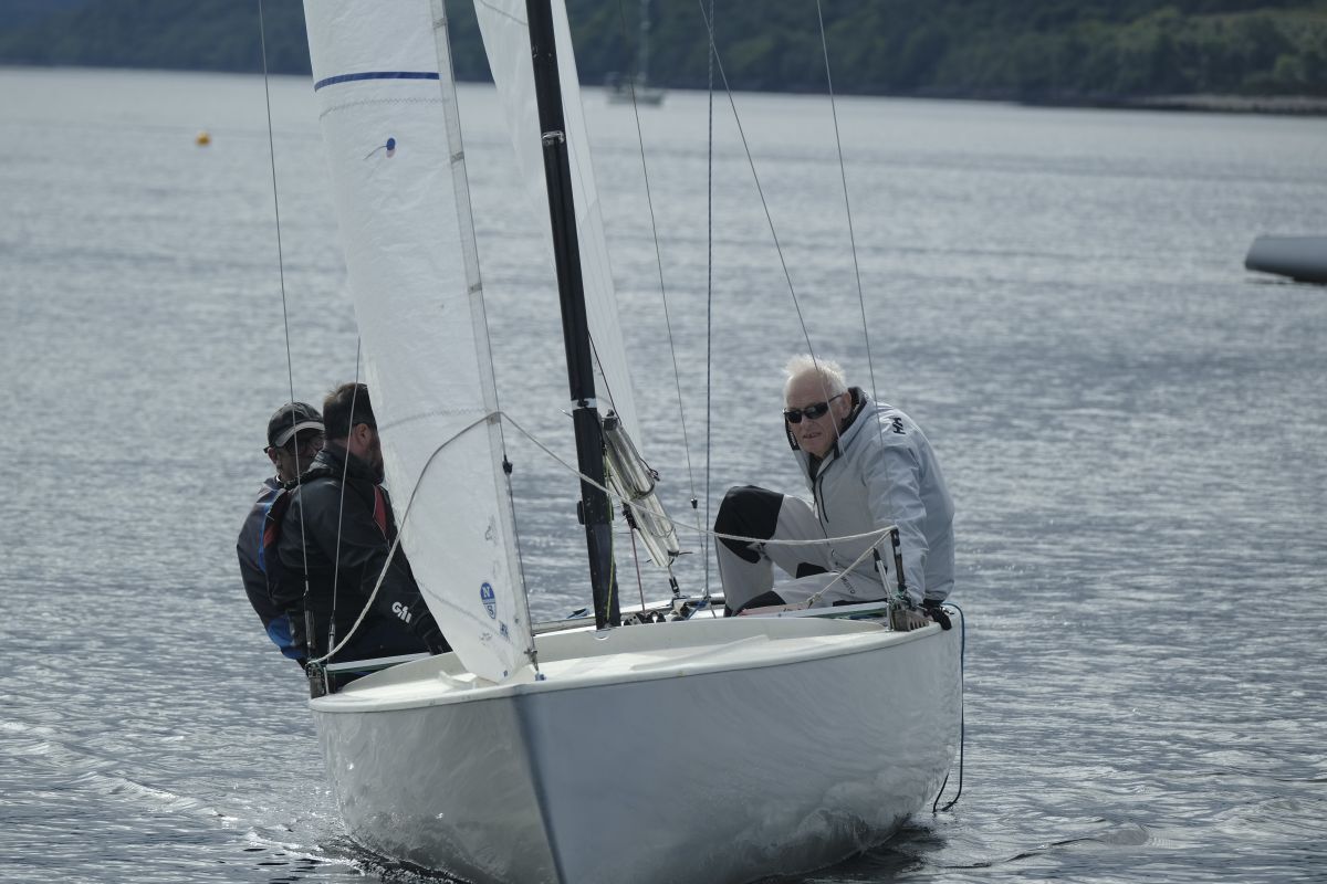 Solings set sail on Loch Linnhe for British Nationals