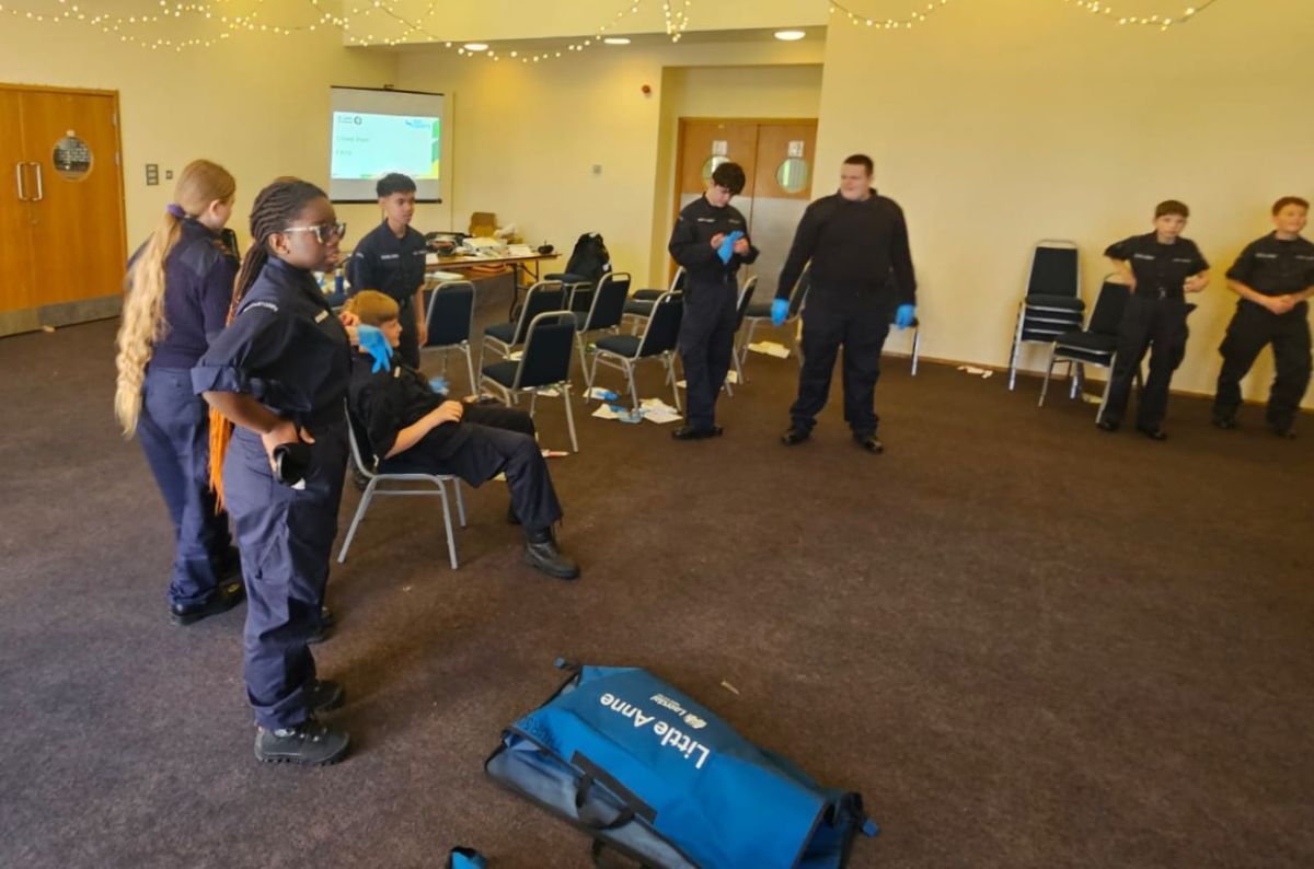 First Aid In House Training West Coast Today - News - Sea Cadets from across the Highlands join ...